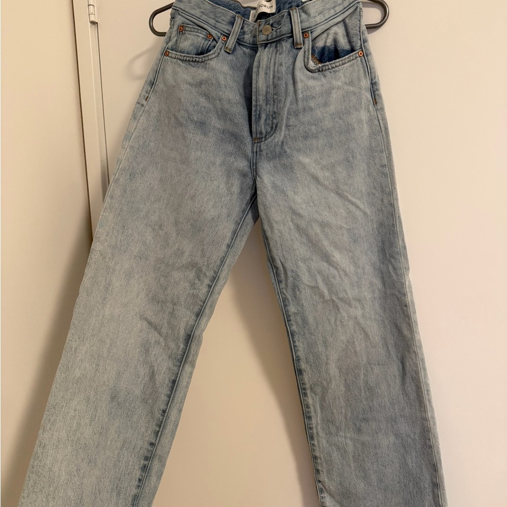 Denim Forum Light Blue The Farrah Hi-Rise Women’s Jeans